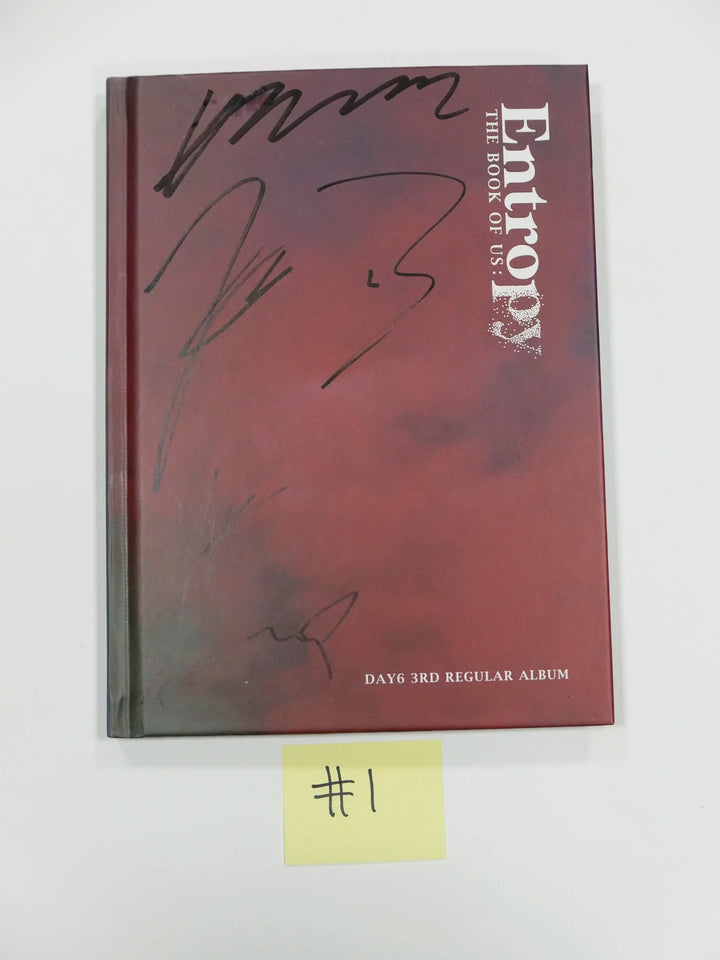 Day6 'The Book of Us : Negentropy' - Hand Autographed(Signed) Promo Album - HALLYUSUPERSTORE