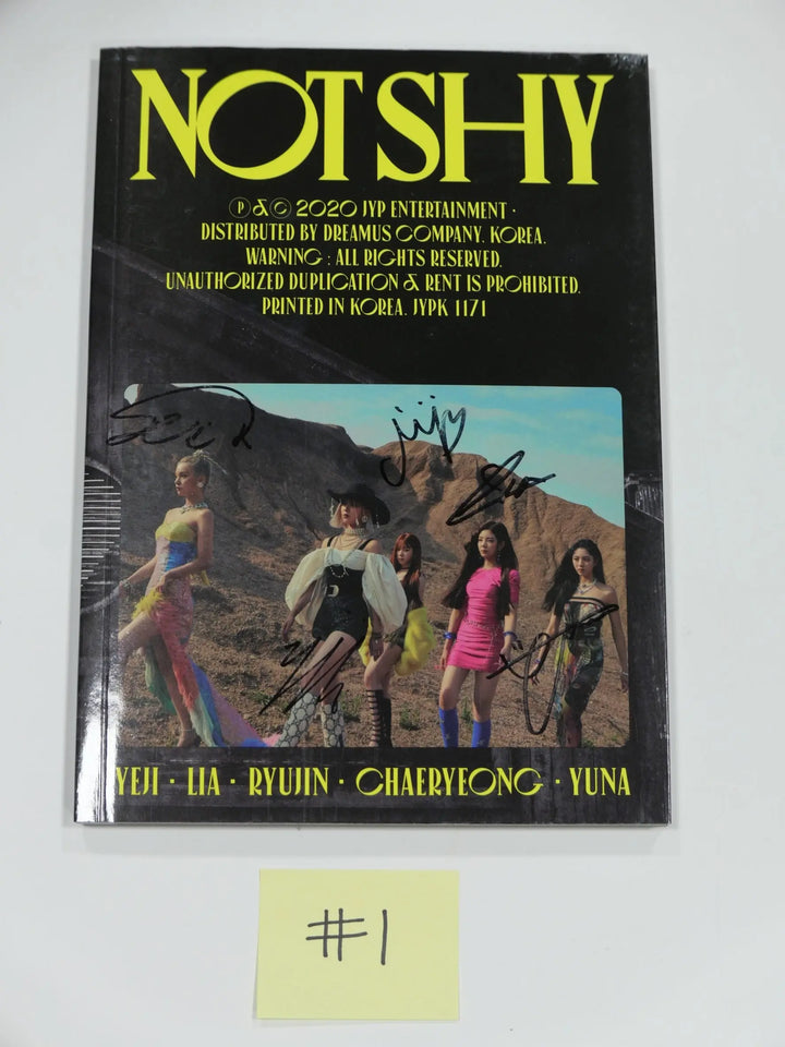 Itzy - Hand Autographed(Signed) Promo Album - HALLYUSUPERSTORE