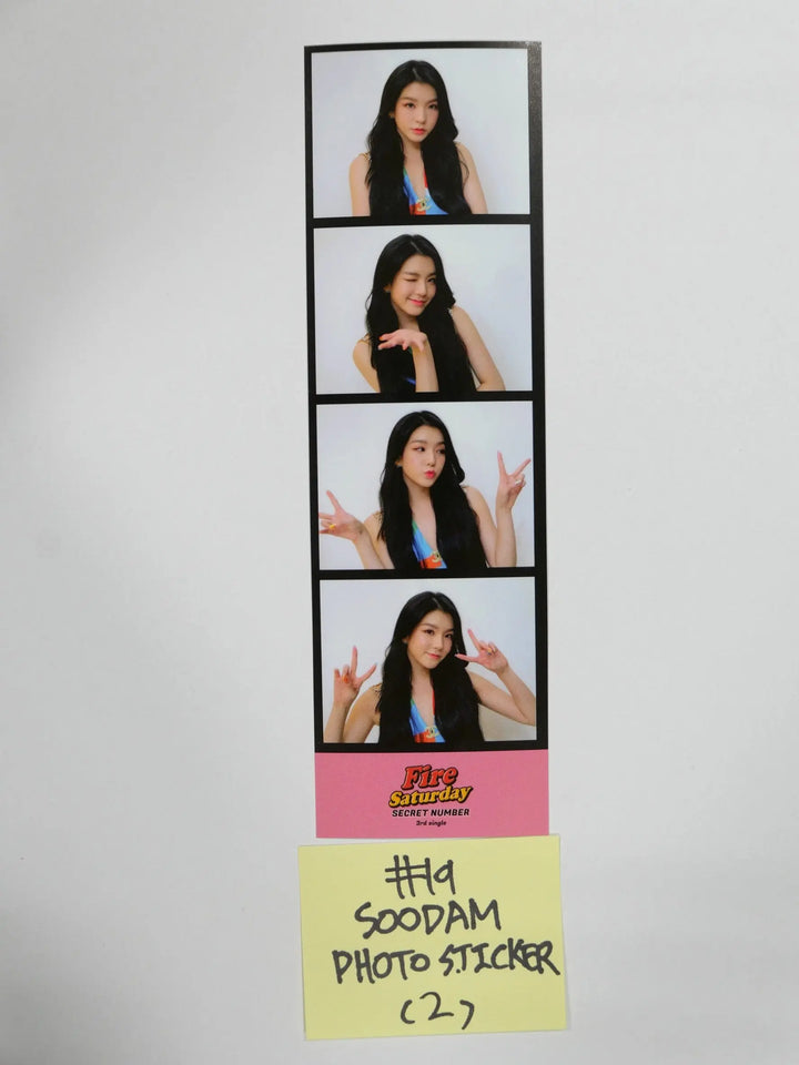 Secret Number 'Fire Saturday' Single 3th - Official Photocard - HALLYUSUPERSTORE