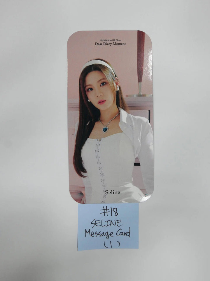 Cignature 'Dear Diary Moment' 2nd - Official Photocard - HALLYUSUPERSTORE