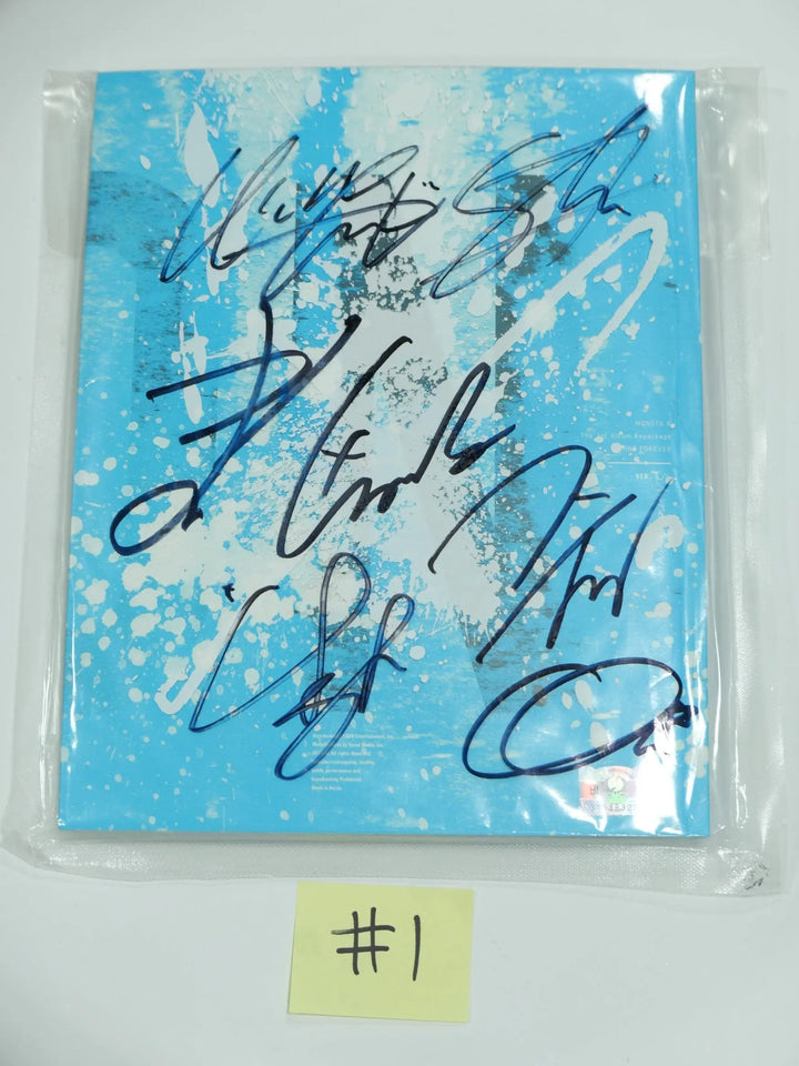 Monsta X, Big Bang,Kang Daniel, Only One Of - Hand Autographed(Signed) Promo Album (OLD) - HALLYUSUPERSTORE
