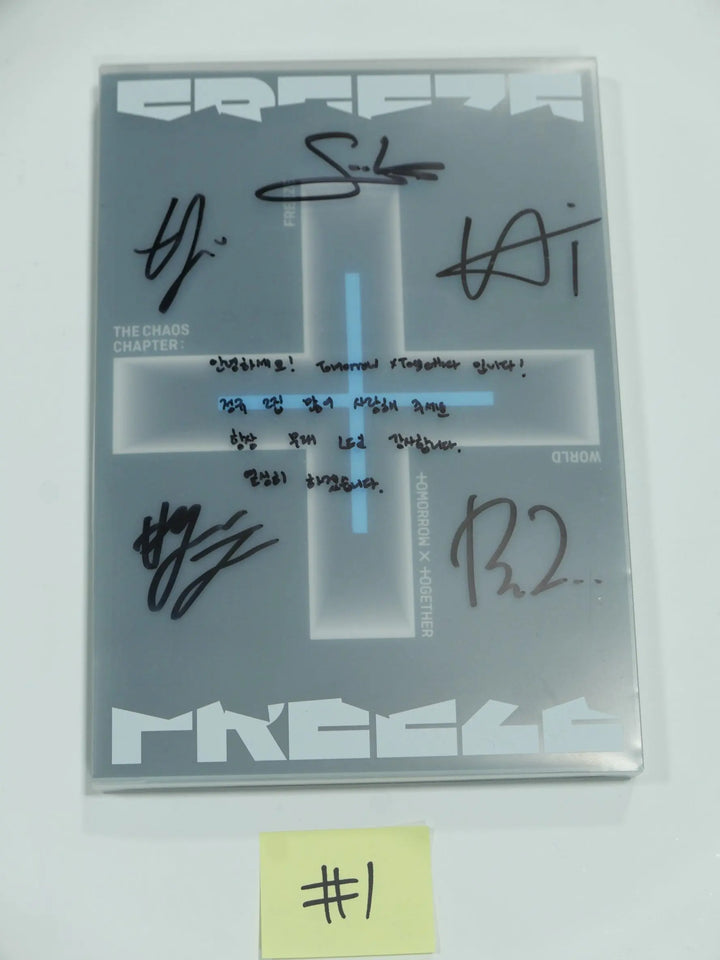 TXT, Ateez, Trasure - Hand Autographed(Signed) Promo Album (OLD) - HALLYUSUPERSTORE