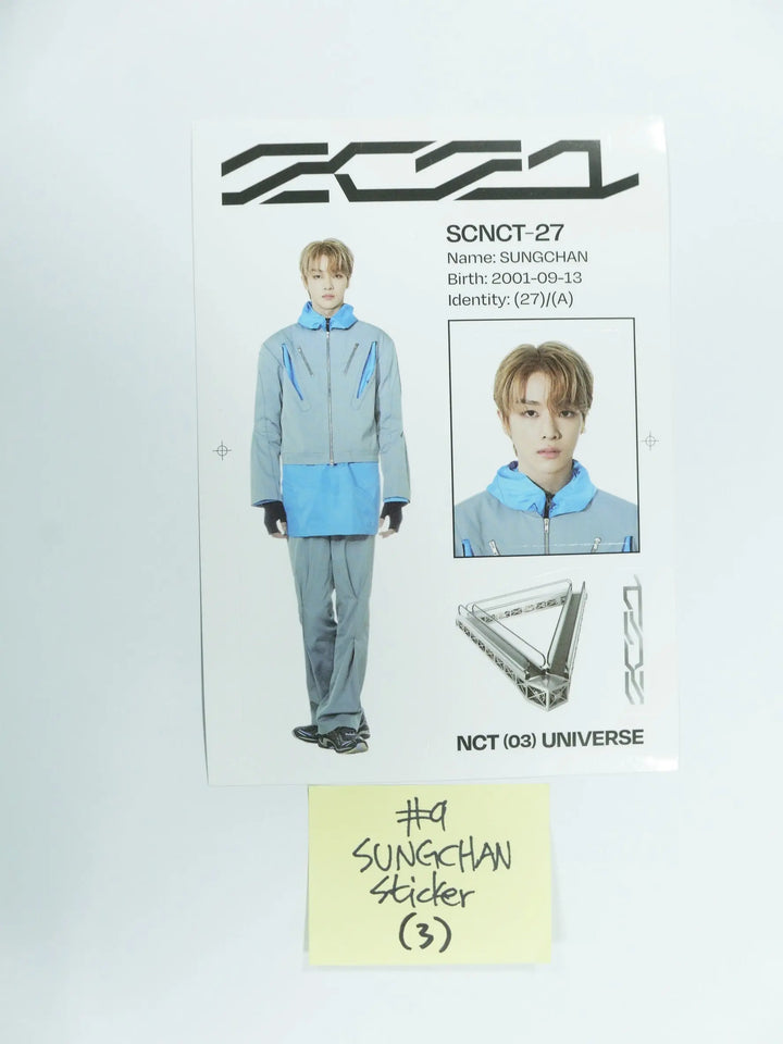 NCT "Universe - The 3rd Album" - Official Sticker, Postcard - HALLYUSUPERSTORE