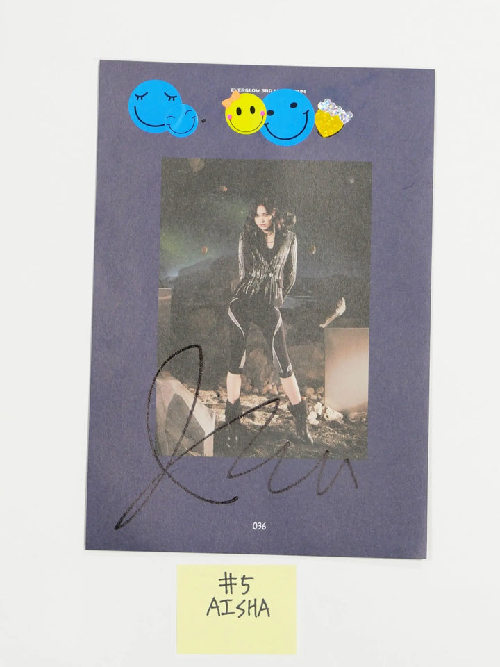 Everglow 'Return of The Girl' - A Cut Page From Fansign Event Albums - HALLYUSUPERSTORE