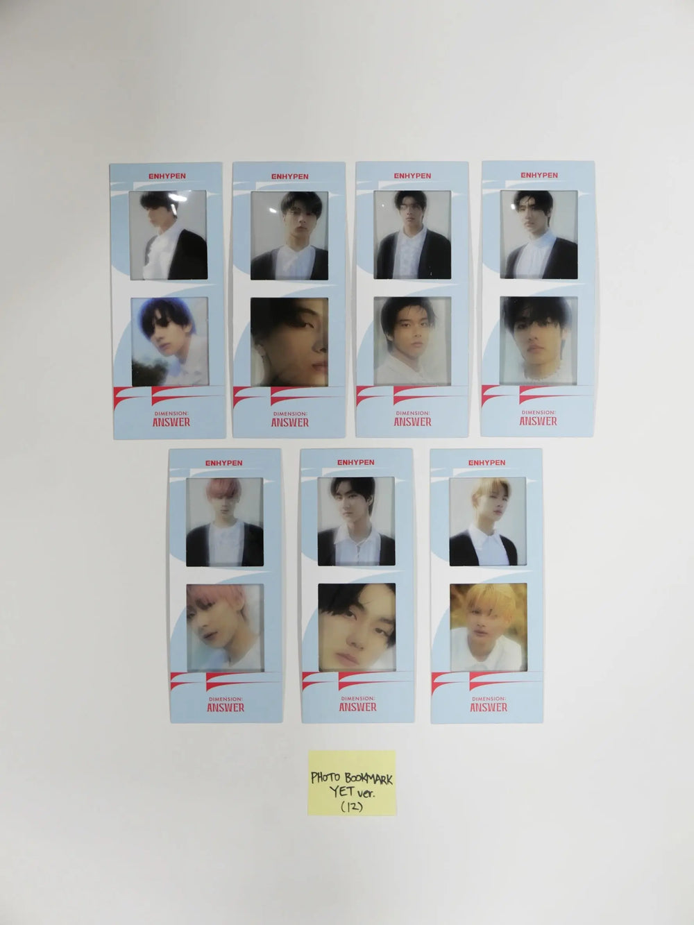 ENHYPEN "Dimension : Answer" - Official Photo Bookmark Set (7EA) - HALLYUSUPERSTORE