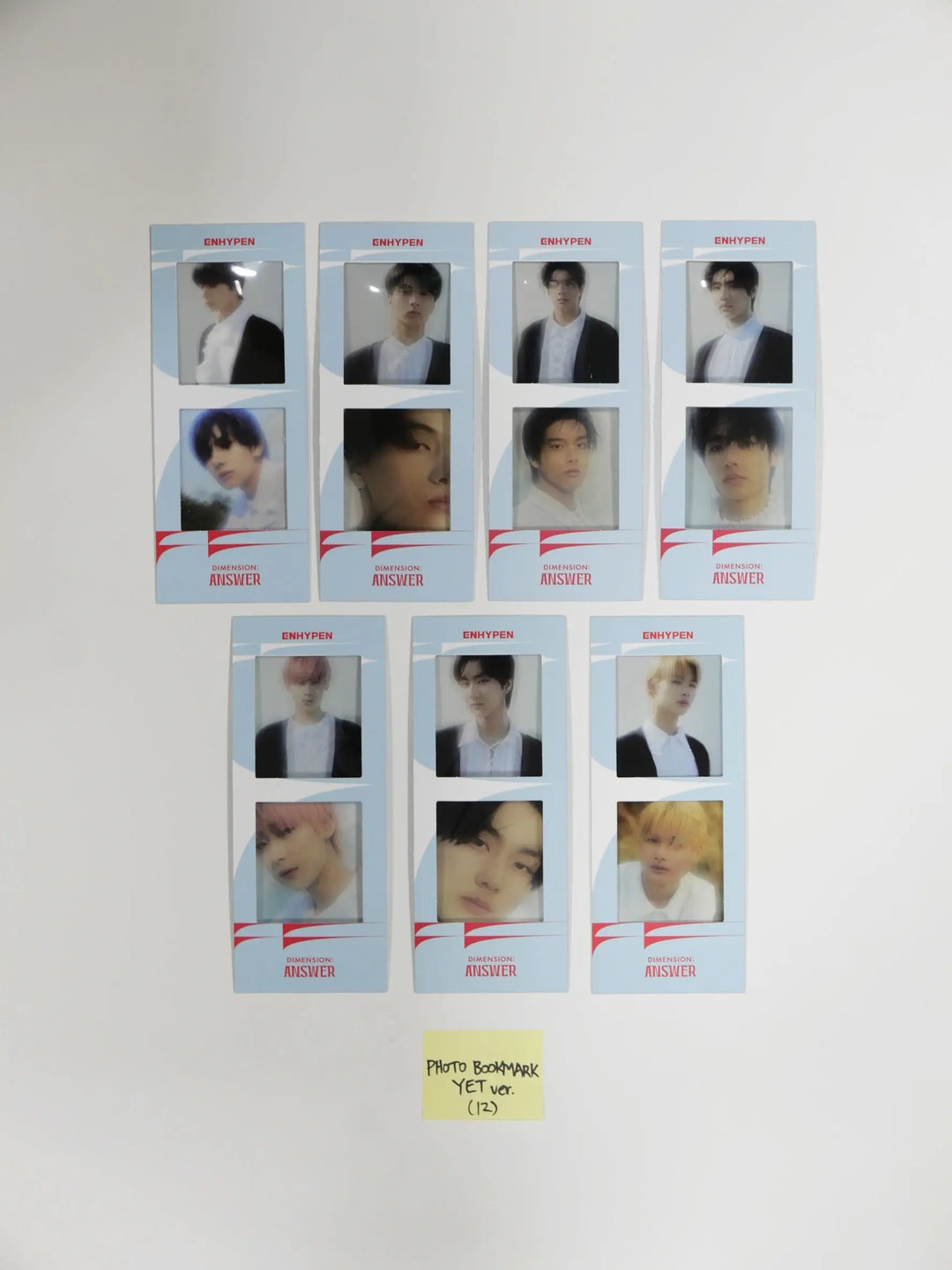 ENHYPEN "Dimension : Answer" - Official Photo Bookmark Set (7EA) - HALLYUSUPERSTORE