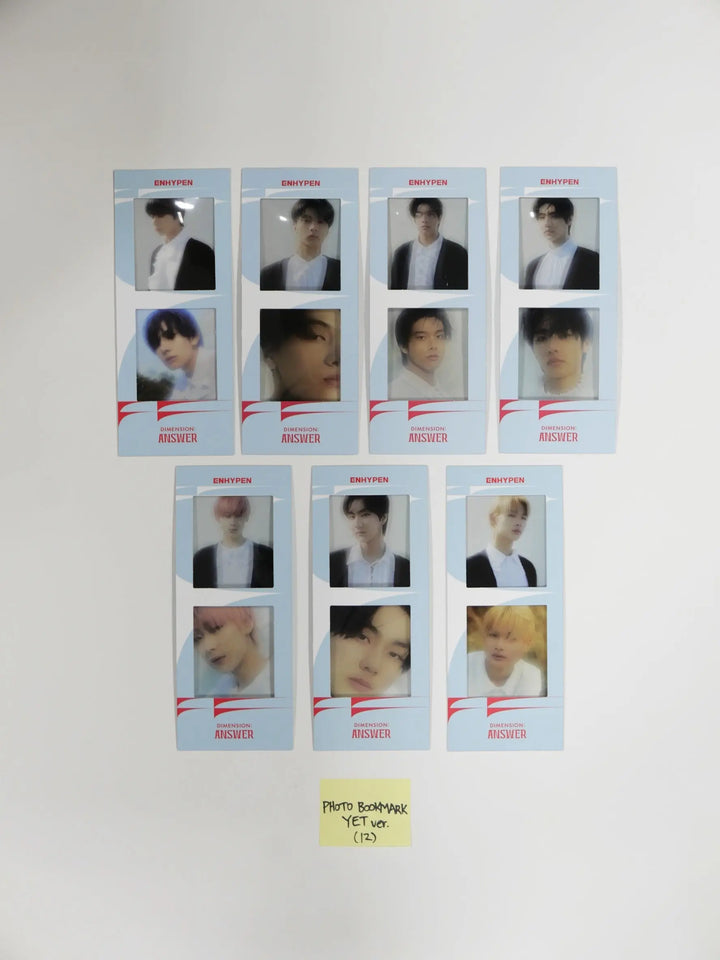 ENHYPEN "Dimension : Answer" - Official Photo Bookmark Set (7EA) - HALLYUSUPERSTORE