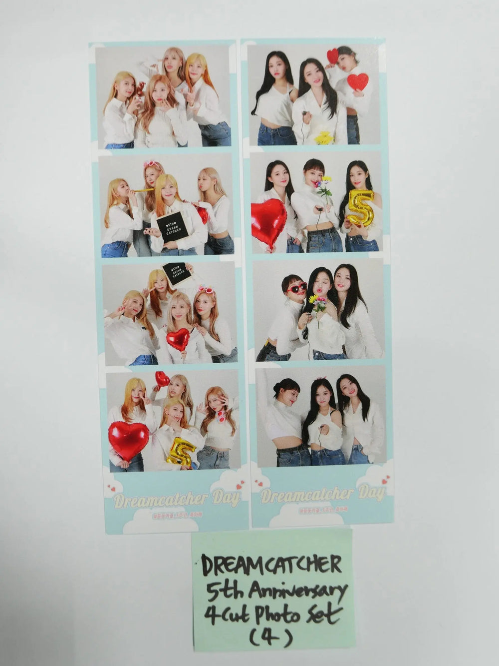 Dreamcatcher "5th Anniversary" - offline event photocards set (7EA), Message Card, 4 Cut Photo Set (2EA) - HALLYUSUPERSTORE