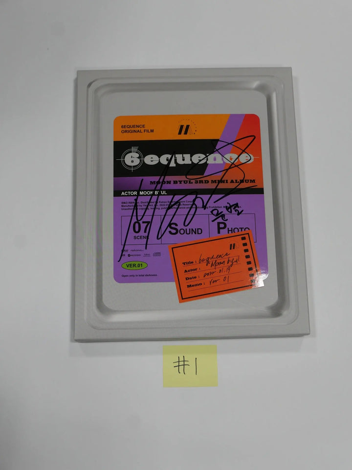 Moon Byul (Of Mamamoo) "6equence" - Hand Autographed(Signed) Promo Album - HALLYUSUPERSTORE