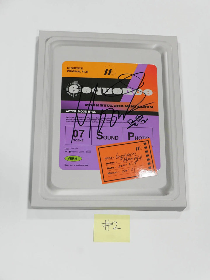 Moon Byul (Of Mamamoo) "6equence" - Hand Autographed(Signed) Promo Album - HALLYUSUPERSTORE