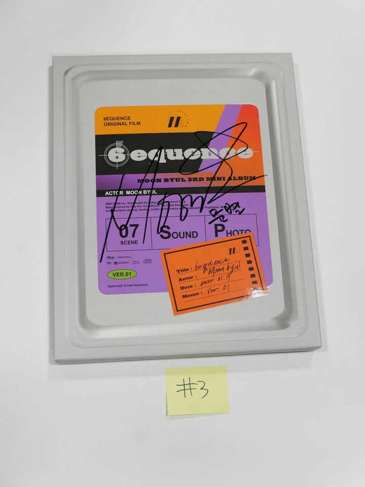 Moon Byul (Of Mamamoo) "6equence" - Hand Autographed(Signed) Promo Album - HALLYUSUPERSTORE