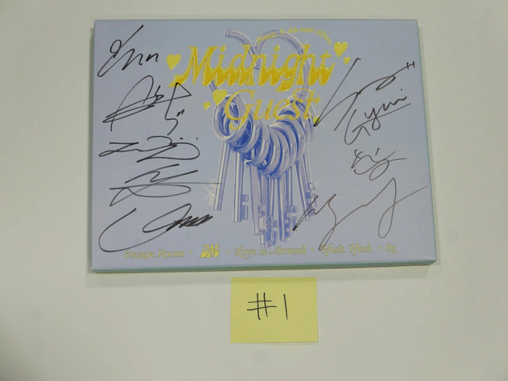 Fromis_9 "Midnight Guest" - Hand Autographed(Signed) Promo Album - HALLYUSUPERSTORE