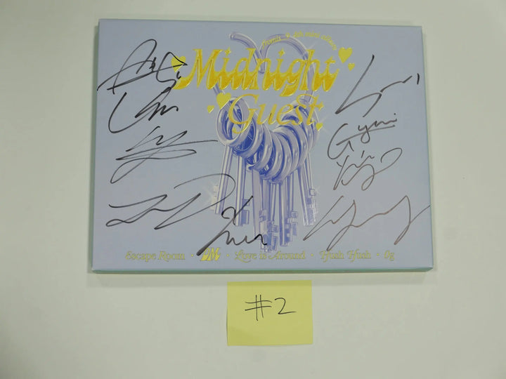 Fromis_9 "Midnight Guest" - Hand Autographed(Signed) Promo Album - HALLYUSUPERSTORE