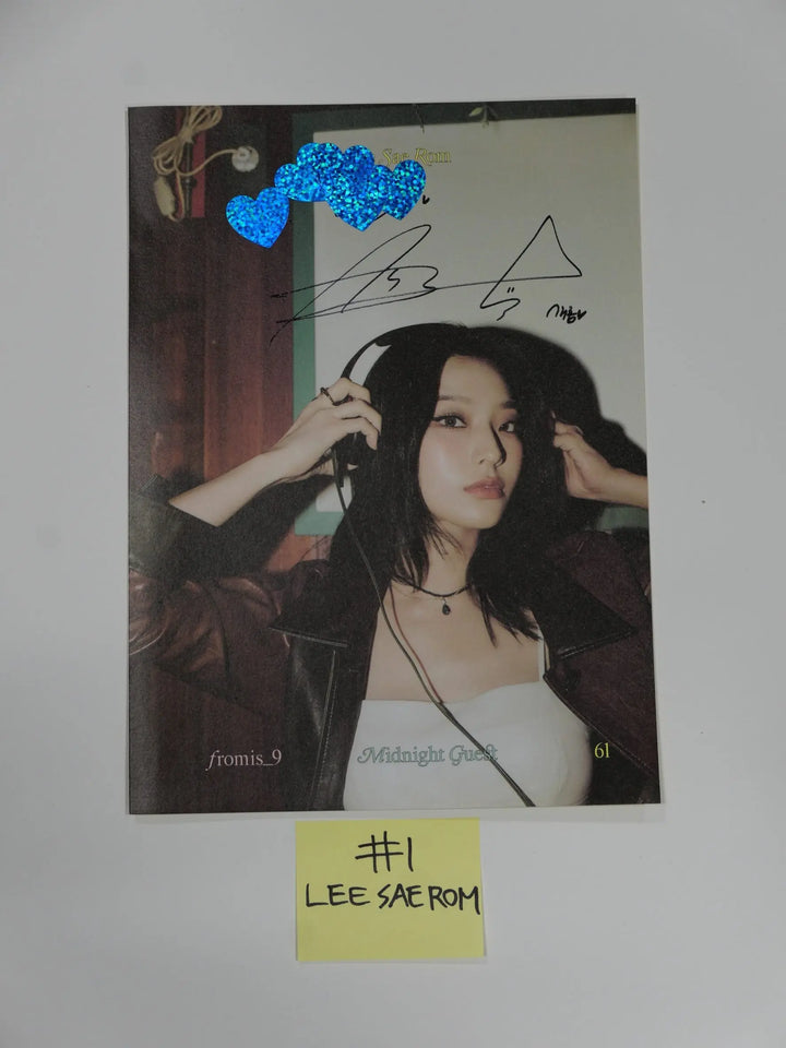 Fromis_9 "Midnight Guest" - A Cut Page From Fansign Event Album hallyusuperstore19
