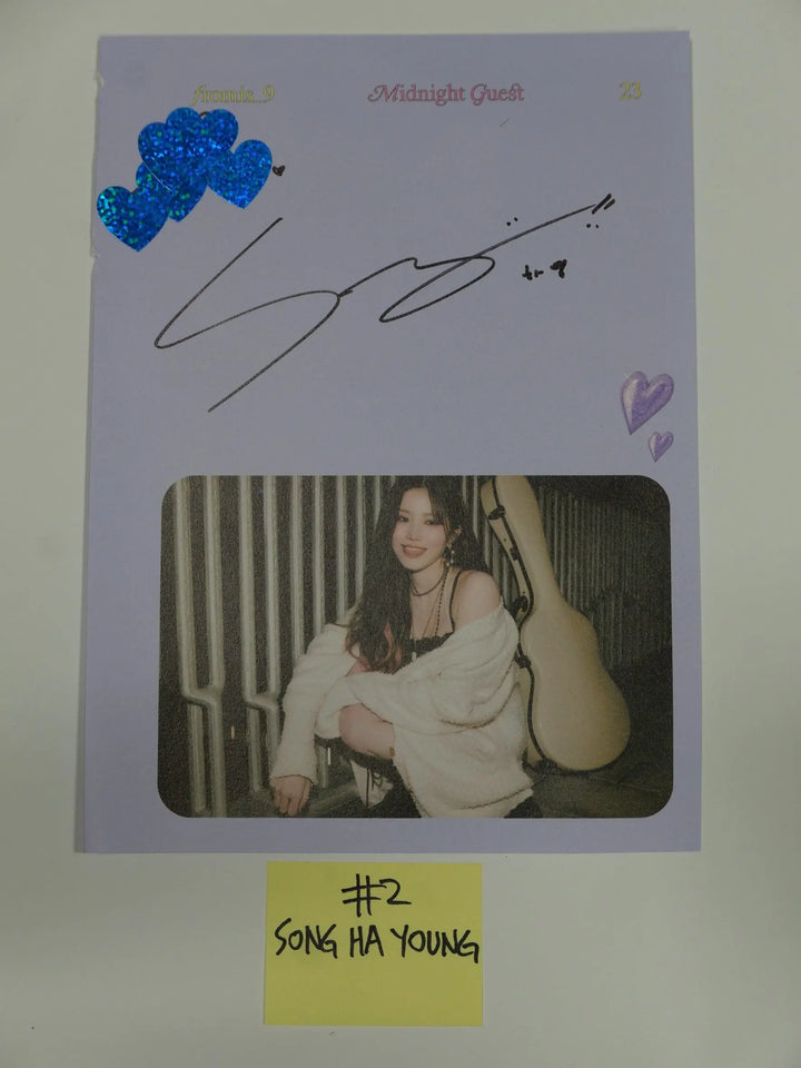 Fromis_9 "Midnight Guest" - A Cut Page From Fansign Event Album - HALLYUSUPERSTORE
