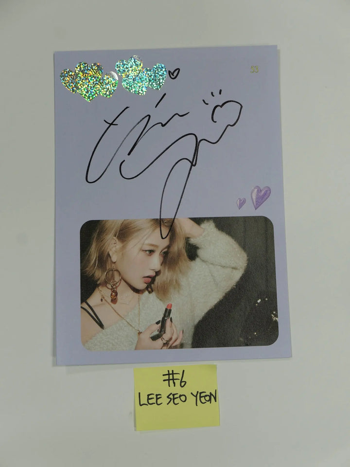 Fromis_9 "Midnight Guest" - A Cut Page From Fansign Event Album - HALLYUSUPERSTORE