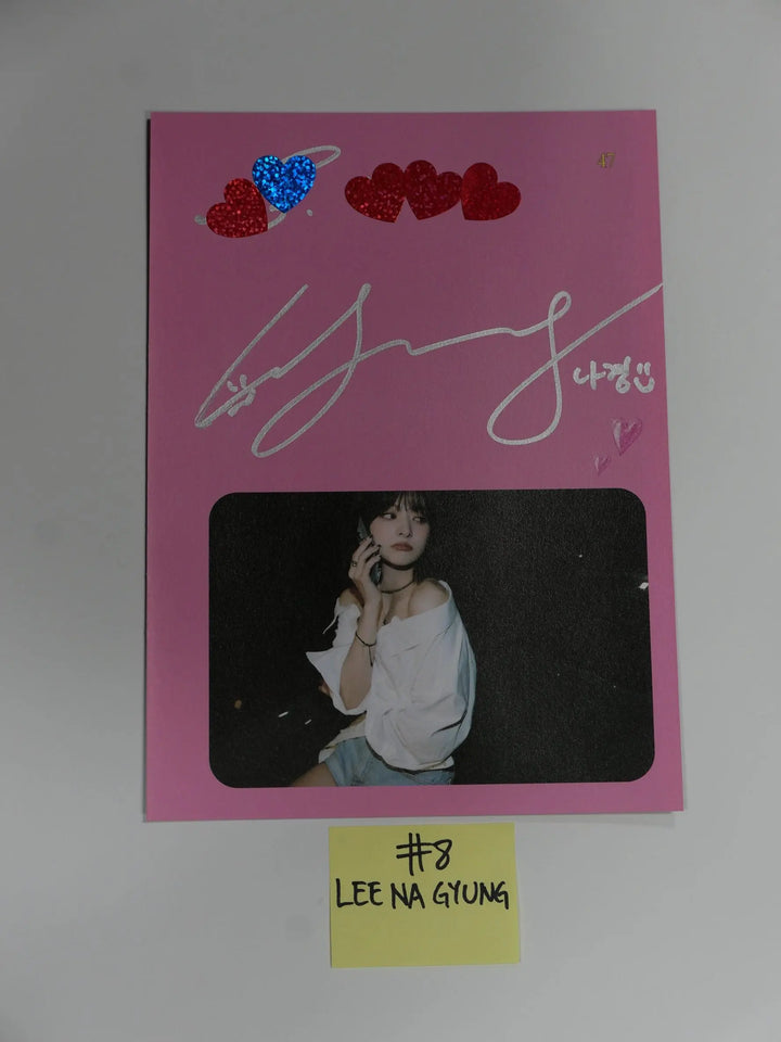 Fromis_9 "Midnight Guest" - A Cut Page From Fansign Event Album - HALLYUSUPERSTORE