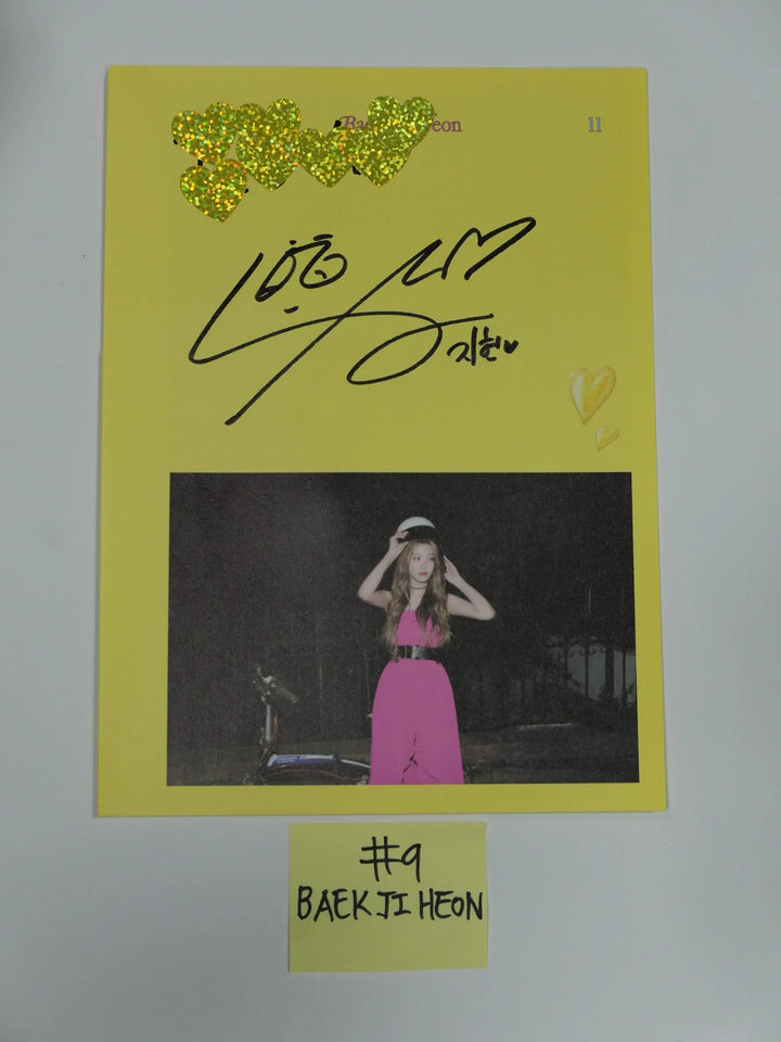 Fromis_9 "Midnight Guest" - A Cut Page From Fansign Event Album - HALLYUSUPERSTORE