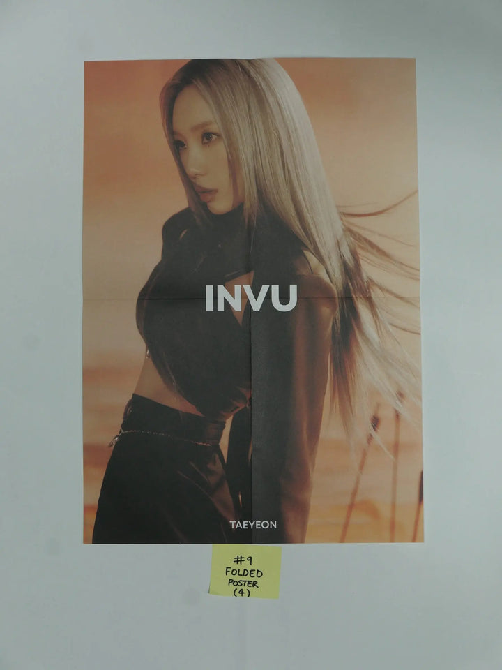 Taeyeon 'INVU' The 3rd Album - Official Photocard, Postcard, Folded Poster - HALLYUSUPERSTORE