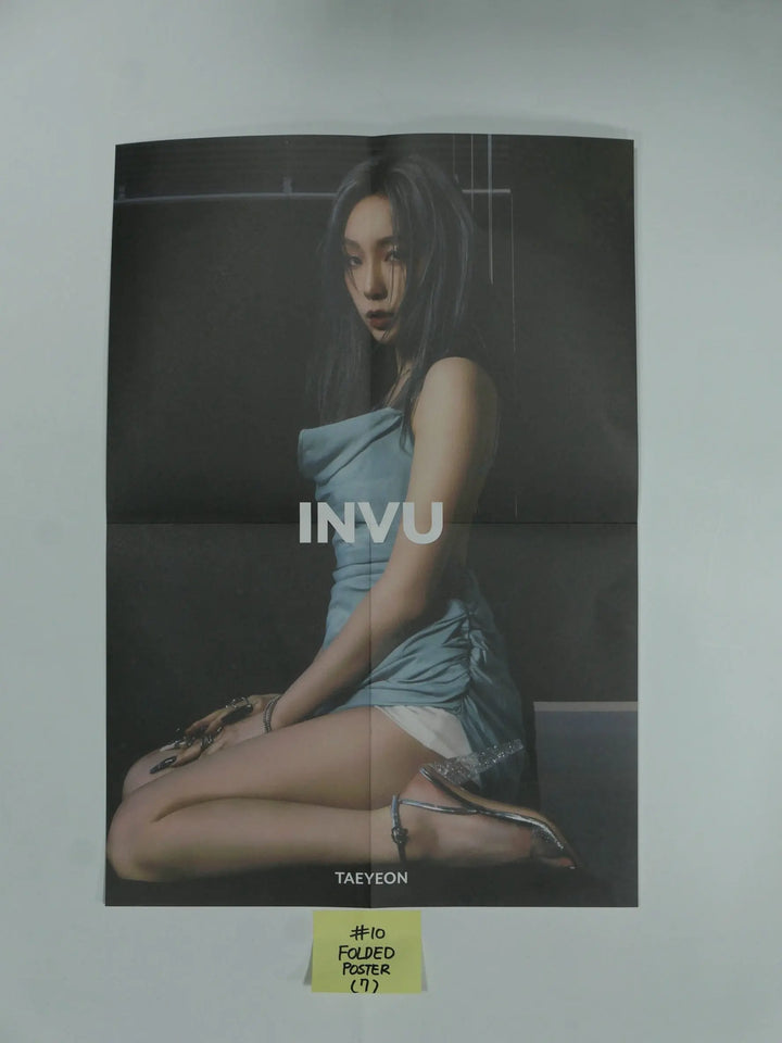 Taeyeon 'INVU' The 3rd Album - Official Photocard, Postcard, Folded Poster - HALLYUSUPERSTORE