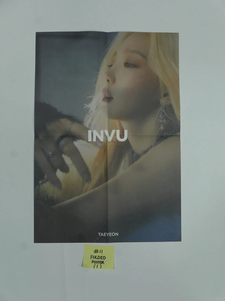 Taeyeon 'INVU' The 3rd Album - Official Photocard, Postcard, Folded Poster - HALLYUSUPERSTORE