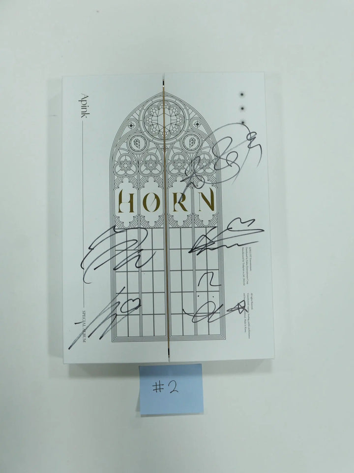 Apink 'HORN' - Hand Autographed(Signed) Promo Album - HALLYUSUPERSTORE