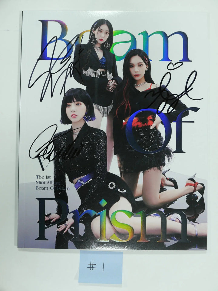 VIVIZ 'Beam Of Prism' 1st Mini Album - Hand Autographed(Signed) Promo Album - HALLYUSUPERSTORE