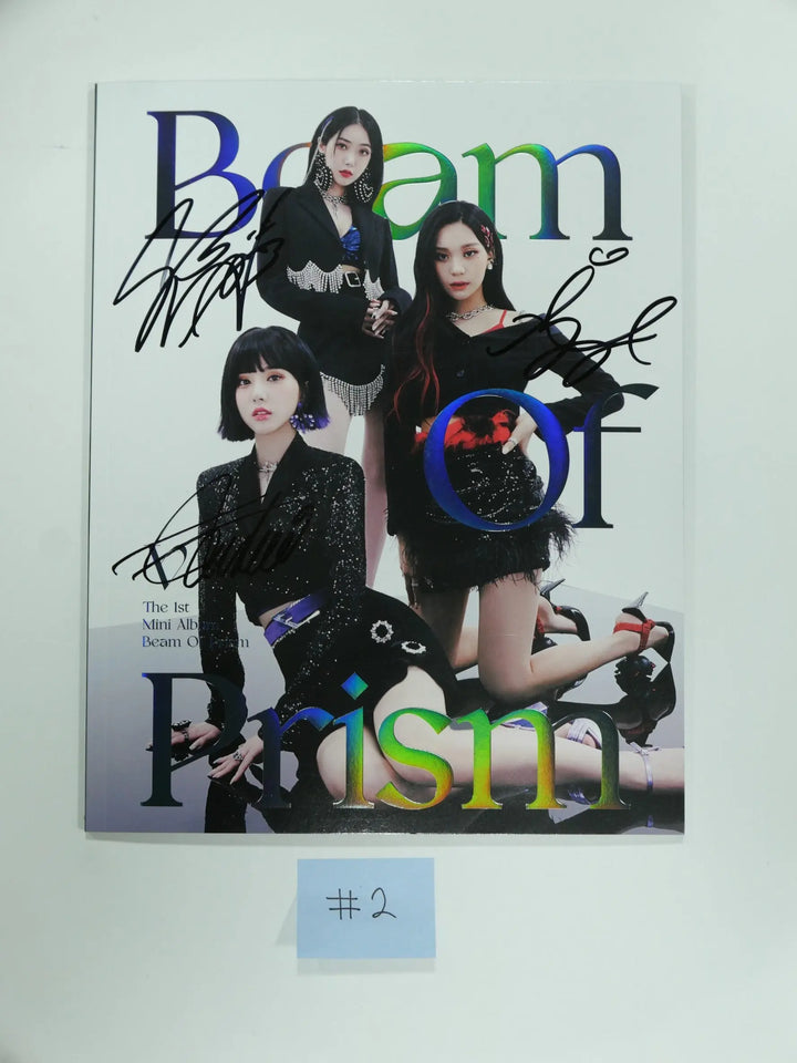 VIVIZ 'Beam Of Prism' 1st Mini Album - Hand Autographed(Signed) Promo Album - HALLYUSUPERSTORE
