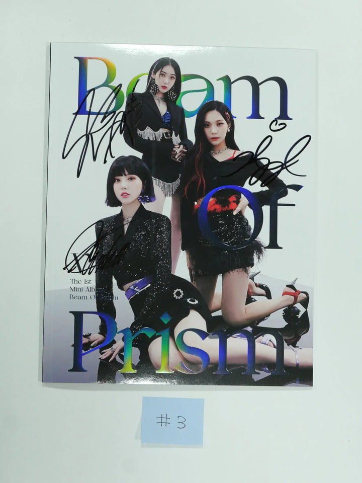 VIVIZ 'Beam Of Prism' 1st Mini Album - Hand Autographed(Signed) Promo Album - HALLYUSUPERSTORE
