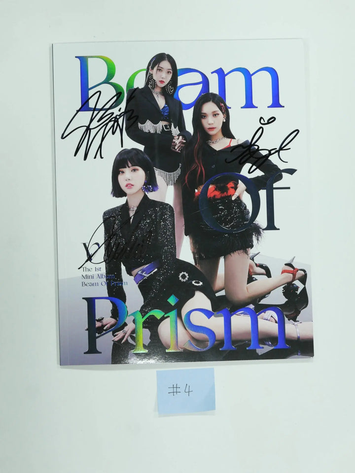 VIVIZ 'Beam Of Prism' 1st Mini Album - Hand Autographed(Signed) Promo Album - HALLYUSUPERSTORE
