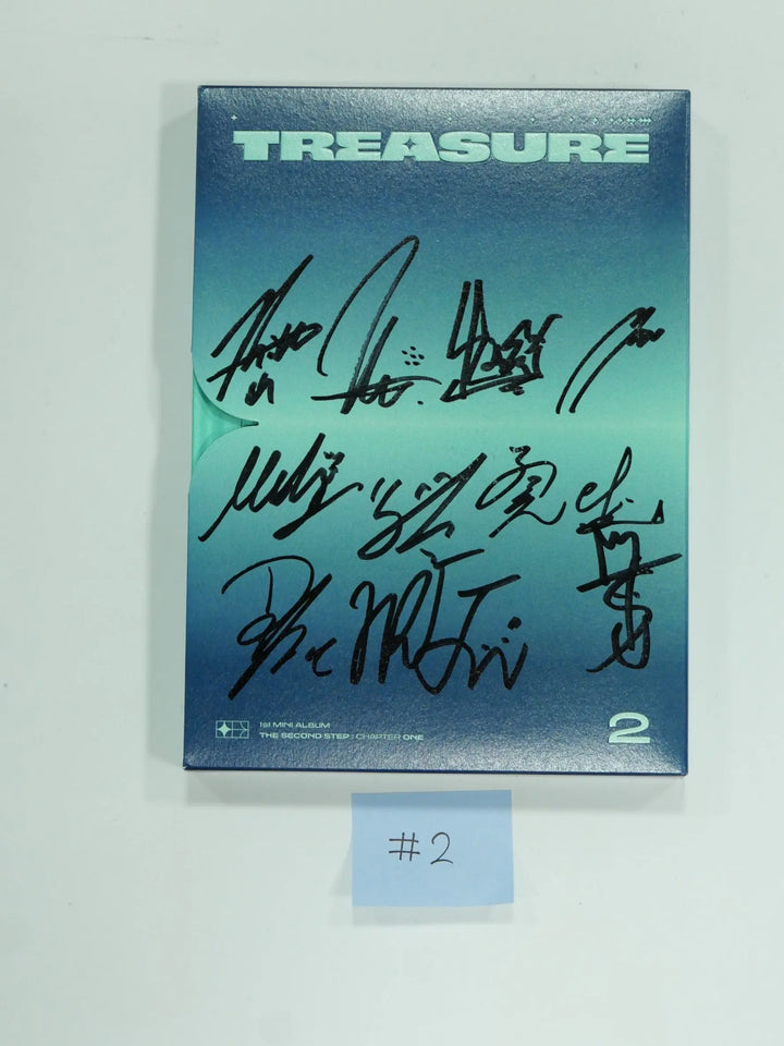 Treasure 'THE SECOND STEP : CHAPTER ONE' - Hand Autographed(Signed) Promo Album - HALLYUSUPERSTORE