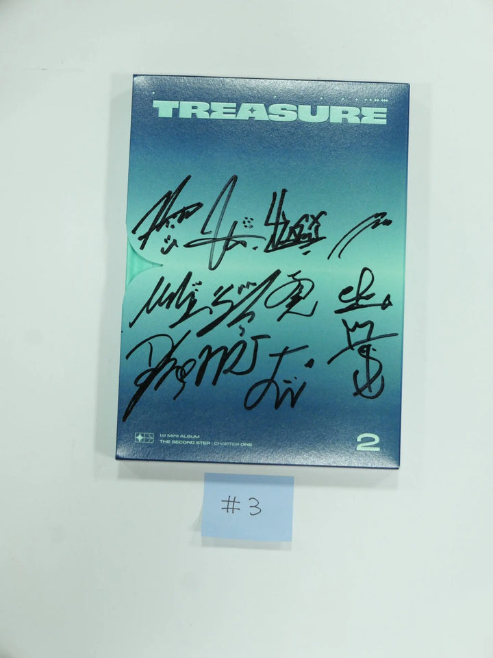 Treasure 'THE SECOND STEP : CHAPTER ONE' - Hand Autographed(Signed) Promo Album - HALLYUSUPERSTORE