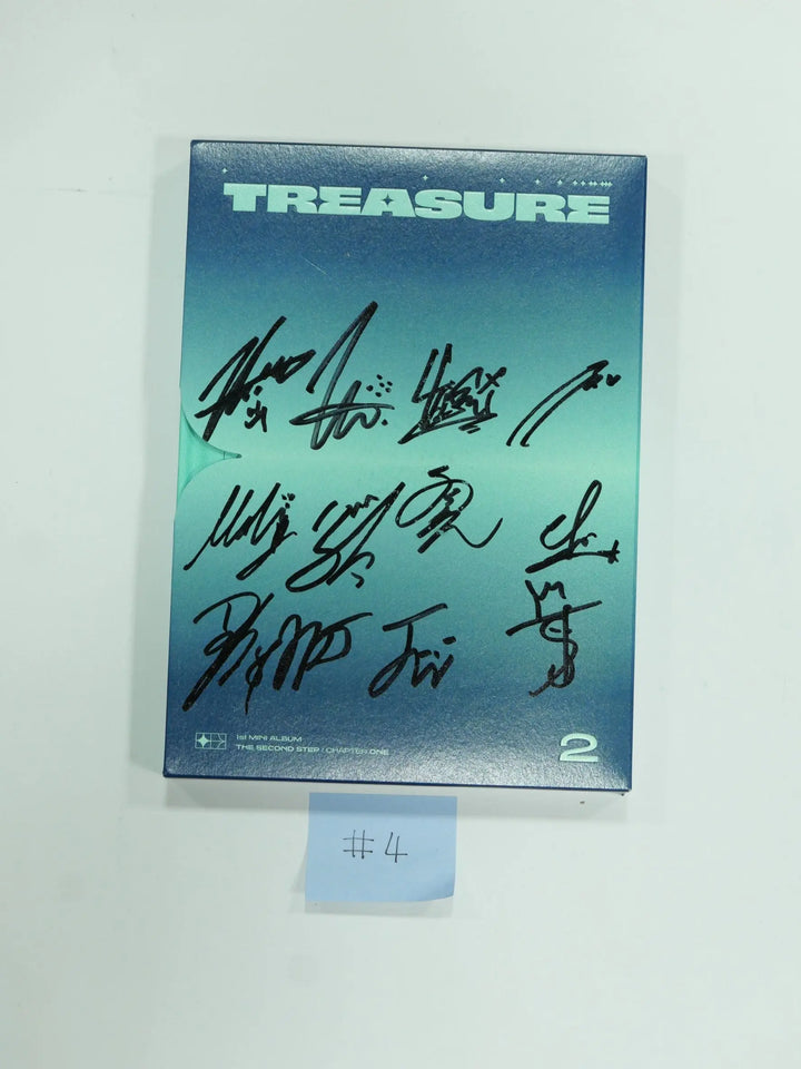 Treasure 'THE SECOND STEP : CHAPTER ONE' - Hand Autographed(Signed) Promo Album - HALLYUSUPERSTORE