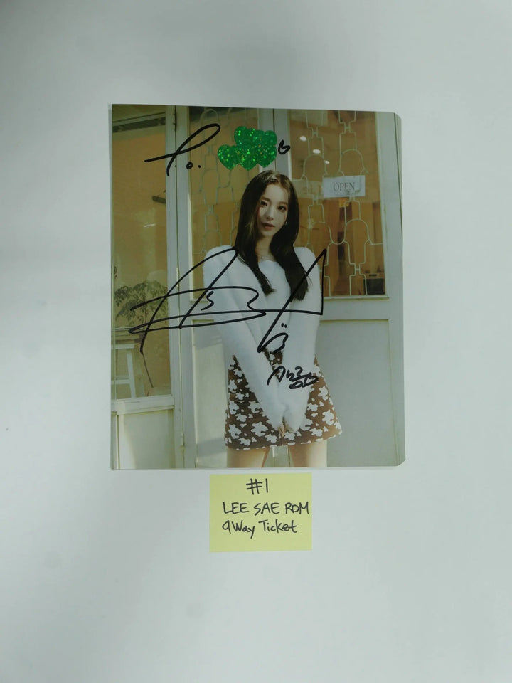 Fromis_9 '9 Way Ticket' - A Cut Page From Fansign Event Album Photo - HALLYUSUPERSTORE