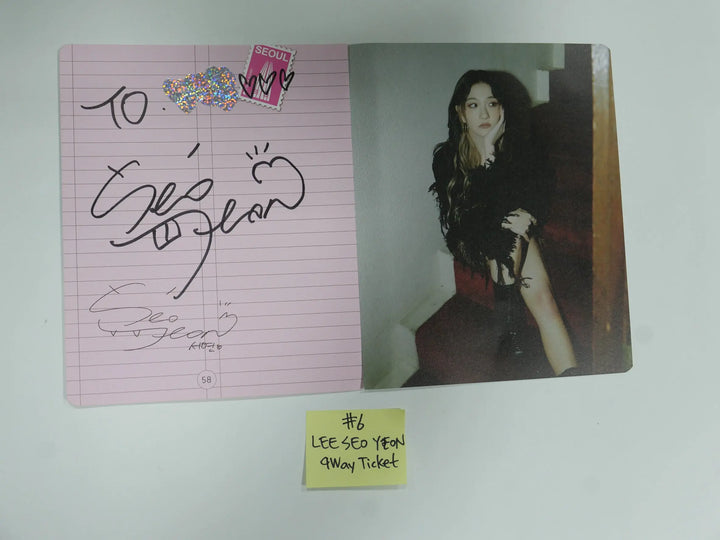 Fromis_9 '9 Way Ticket' - A Cut Page From Fansign Event Album Photo - HALLYUSUPERSTORE