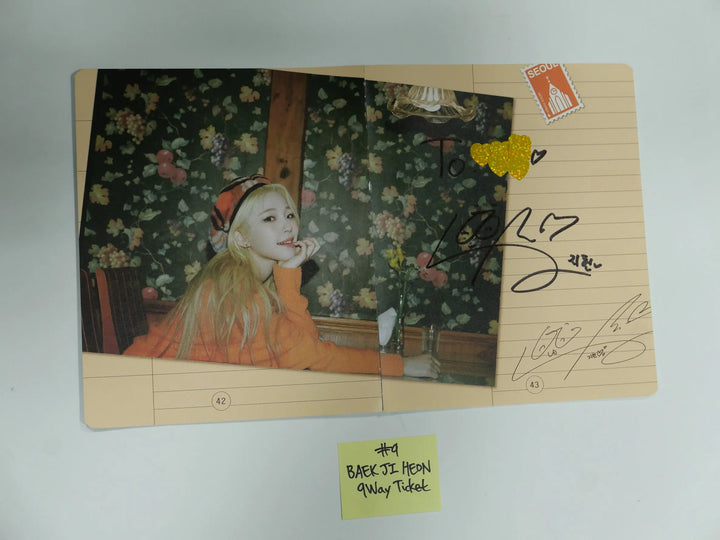 Fromis_9 '9 Way Ticket' - A Cut Page From Fansign Event Album Photo - HALLYUSUPERSTORE