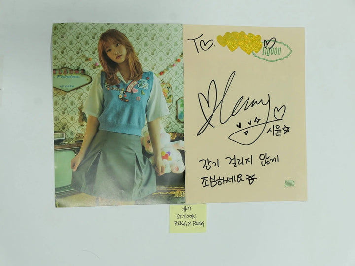 Billlie 'Ring X Ring' - A Cut Page From Fansign Event Album Photo - HALLYUSUPERSTORE