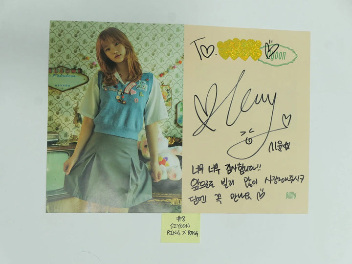 Billlie 'Ring X Ring' - A Cut Page From Fansign Event Album Photo - HALLYUSUPERSTORE