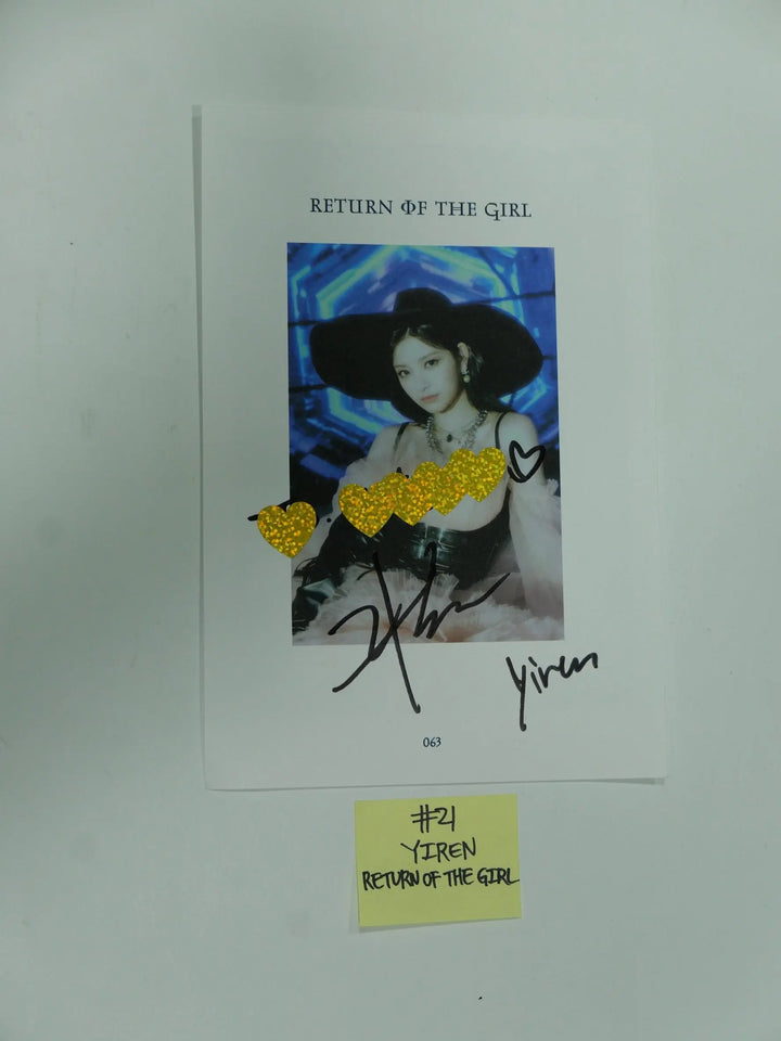 Everglow 'Return of the girl' - A Cut Page From Fansign Event Album Photo - HALLYUSUPERSTORE