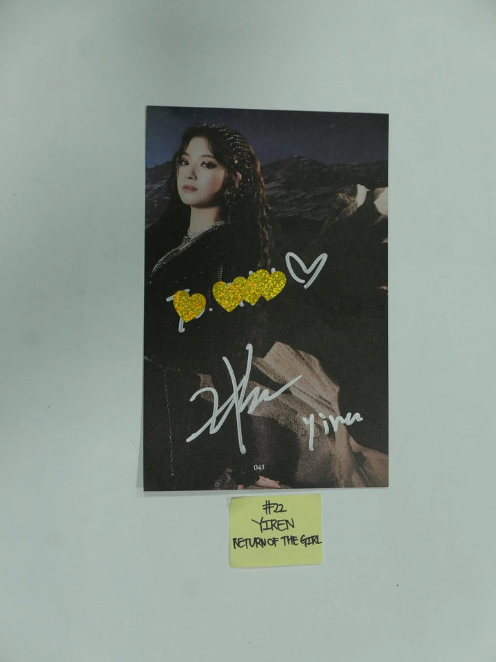 Everglow 'Return of the girl' - A Cut Page From Fansign Event Album Photo - HALLYUSUPERSTORE
