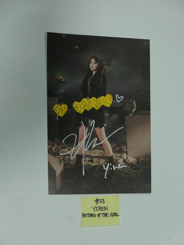 Everglow 'Return of the girl' - A Cut Page From Fansign Event Album Photo - HALLYUSUPERSTORE