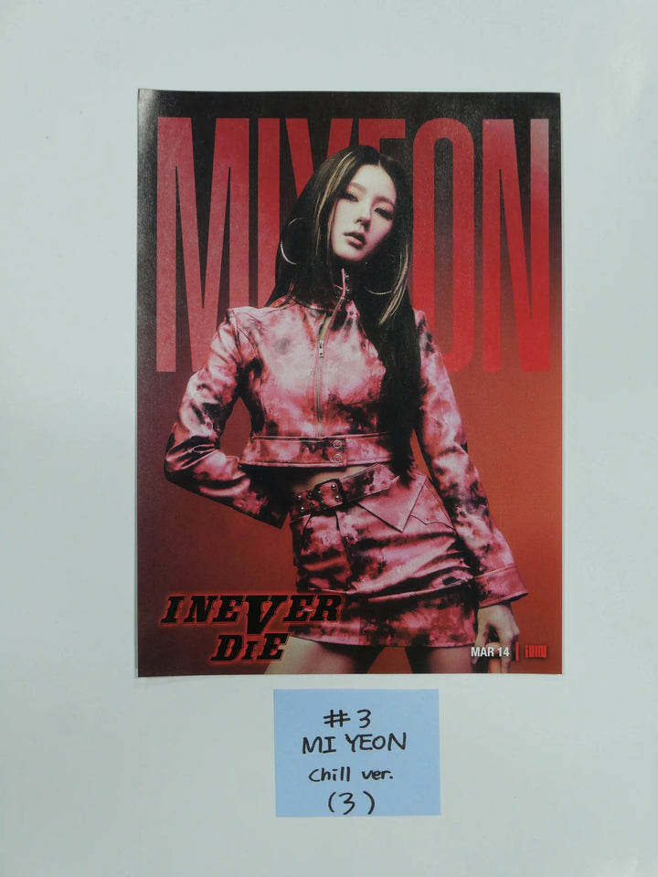 (g) I-DLE "I NEVER DIE" - Official Mini Poster (Restocked 3/18) - HALLYUSUPERSTORE