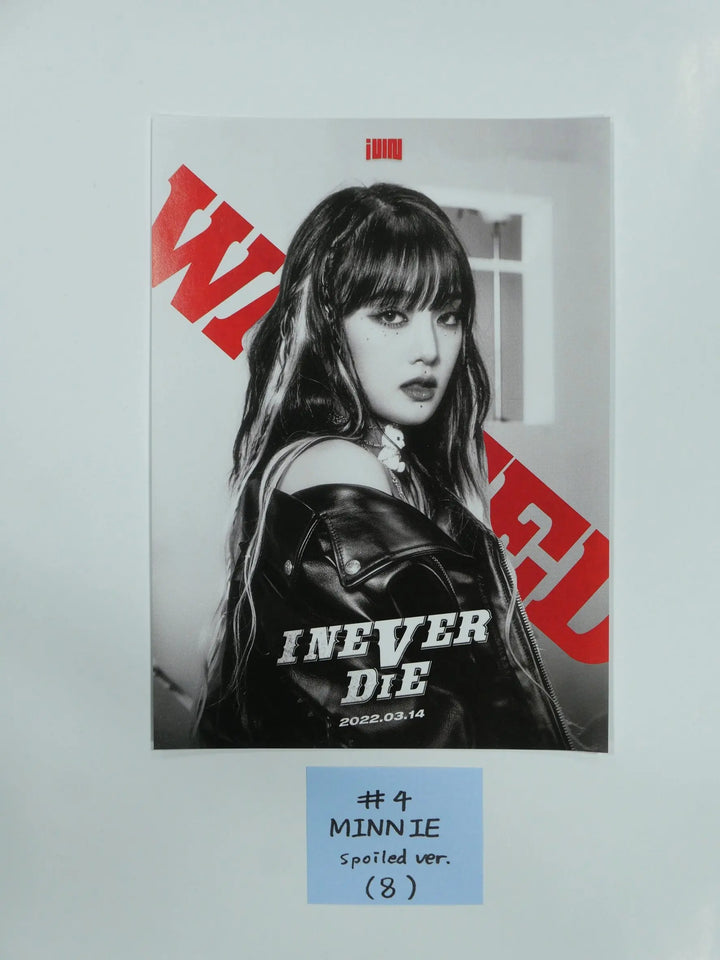 (g) I-DLE "I NEVER DIE" - Official Mini Poster (Restocked 3/18) - HALLYUSUPERSTORE