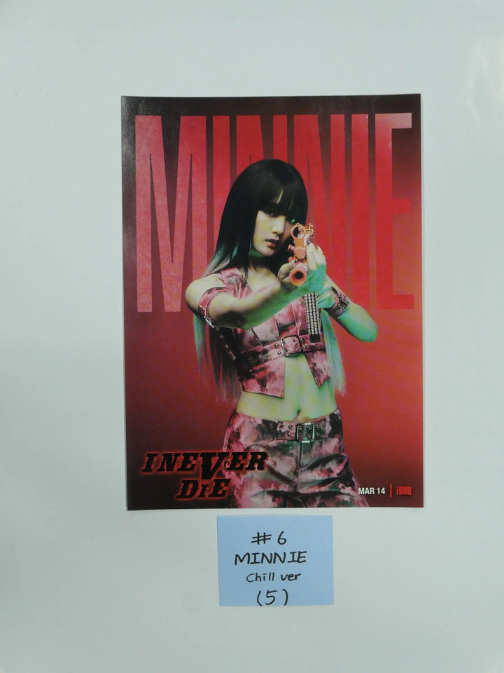 (g) I-DLE "I NEVER DIE" - Official Mini Poster (Restocked 3/18) - HALLYUSUPERSTORE