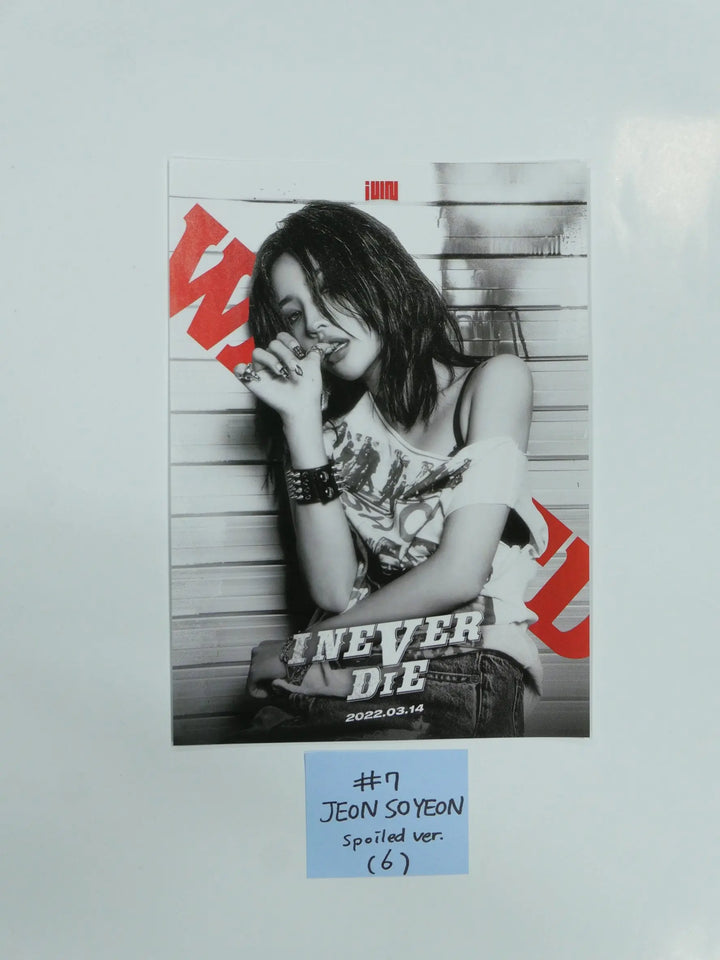 (g) I-DLE "I NEVER DIE" - Official Mini Poster (Restocked 3/18) - HALLYUSUPERSTORE