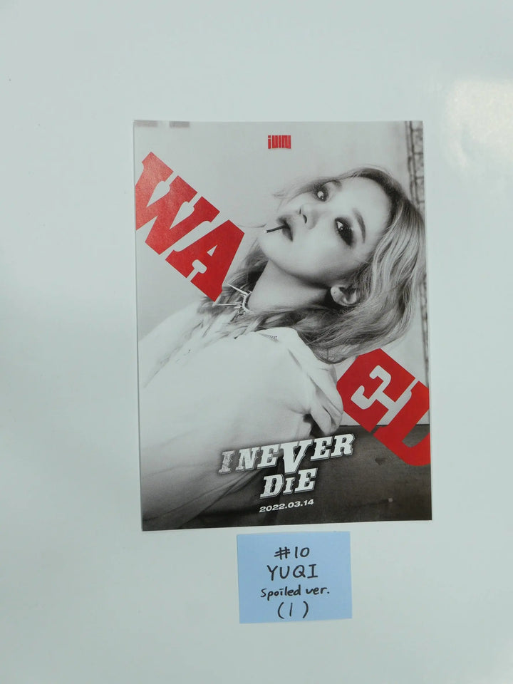 (g) I-DLE "I NEVER DIE" - Official Mini Poster (Restocked 3/18) - HALLYUSUPERSTORE