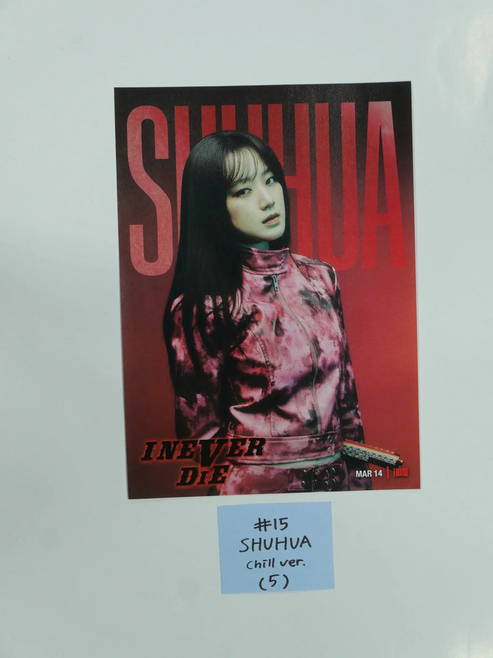 (g) I-DLE "I NEVER DIE" - Official Mini Poster (Restocked 3/18) - HALLYUSUPERSTORE