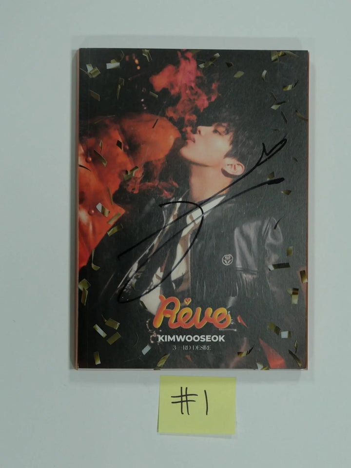 Kim WOO SEOK "REVE" - Hand Autographed(Signed) Promo Album - HALLYUSUPERSTORE