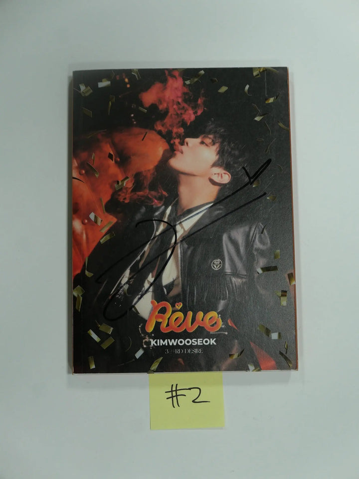 Kim WOO SEOK "REVE" - Hand Autographed(Signed) Promo Album - HALLYUSUPERSTORE