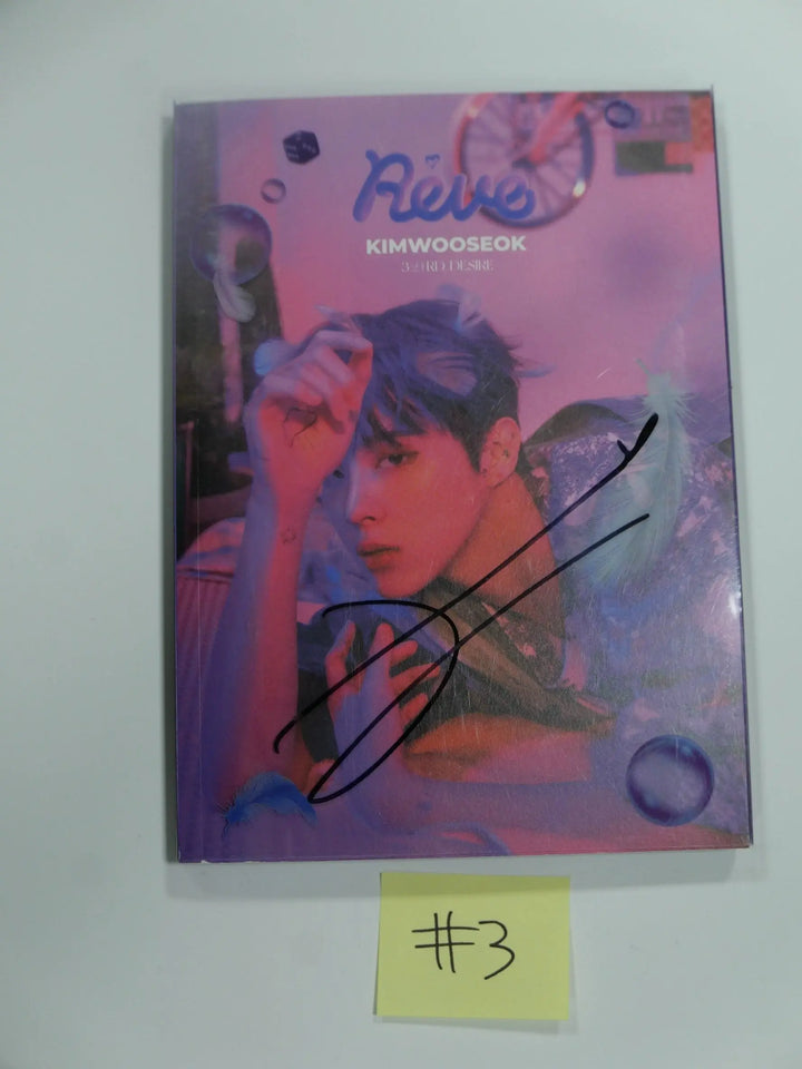 Kim WOO SEOK "REVE" - Hand Autographed(Signed) Promo Album - HALLYUSUPERSTORE